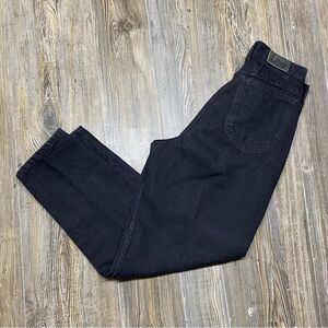 Vintage Riders Lee Relaxed High Rise Mom Jeans Straight Stretch Black 10 M 30x28
